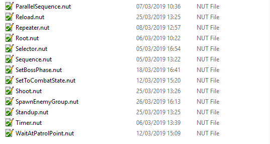 Folder with a few of the nut-files read by the script editor